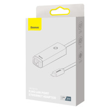 USB Переходник Baseus Lite Series Ethernet 1000 Mbps Type-C to RJ45 Серый