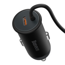 Беспроводное автомобильное зарядное устройство Baseus CW01 Magnetic Wireless Charging Car Mount Claw 40W с функцией MagSafe и Qi 15W+Type-C 25W Черный