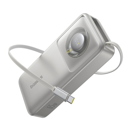 УМБ Baseus Free2Pull with Retractable Cable 20000mAh 65W з технологією QC3.0+PD3.0 та Type-C кабелем 60W Сірий