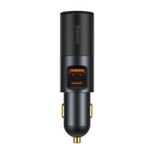 Автомобільний зарядний пристрій Baseus Share Together Fast Charge Car Charger 120W USB+Type-C + 1 Прикурювач Сірий