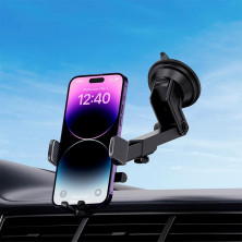 Автотримач для телефона Baseus UltraControl Pro Series Clamp-Type Car Holder Set на торпедо і в повітропровід Чорний