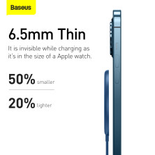 Беспроводное зарядное устройство Baseus Simple Mini Magnetic с функцией MagSafe и Qi 15W Синий