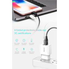 Сетевое зарядное устройство Baseus Mini Dual-U Charger 2USB 2.1A Белый