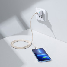 Кабель Baseus Crystal Shine Series Fast Charging Data Cable Type-C to Lightning PD 20W 2m Розовый
