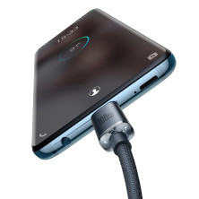 Кабель Baseus Crystal Shine Series Fast Charging Data Cable Type-C to Type-C 100W 20V 5A 1.2m Чорний