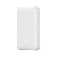 УМБ Baseus Magnetic Mini Wireless Fast Charge 2in1 10000mAh 20W 2.4A QC3.0+PD3.0 с Беспроводной зарядкой Qi 15W Белый