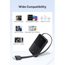 УМБ Baseus EnerFill FC51 Bipow2 Pro 10000mAh 22.5W 2.4A с технологией QC3.0+PD3.0 та Type-C кабелем 22.5W Черный