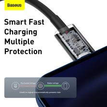 Кабель Baseus Superior Series Fast Charging Data Cable Type-C to Lightning PD 20W 2m Чорний