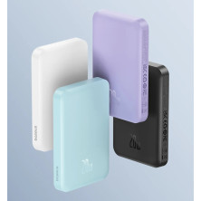 УМБ Baseus Magnetic Mini Wireless Fast Charge 2in1 5000mAh 20W 2.4A QC3.0+PD3.0 з Бездротовою зарядкою Qi 15W Блакитний