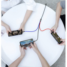 Кабель Baseus Three Primary Colors 3-in-1 Fast Charging Data Cable USB to Lightning+Type-C+MicroUSB 3.5А 0.3m Чорний