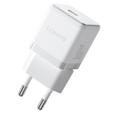 Мережевий зарядний пристрій Baseus Palm Fast Charger 1C PD3.0 30W Type-C 3A Білий
