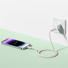 Кабель Baseus Habitat Series Fast Charging Data Cable USB to Lightning 2.4A 2m Розовый