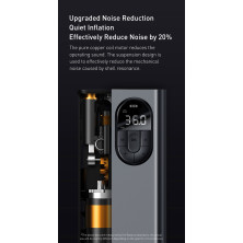 Компресор універсальний Baseus Energy Source Inflator Pump акумуляторний 7500mAh Сірий