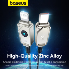 Кабель Baseus Unbreakable Series Fast Charging Data Cable Type-C to Lightning PD 20W 2m Серый