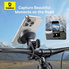 Тримач телефону на велосипед Baseus PrimeTrip Series Stick-on Type Bike Phone Mount Чорний