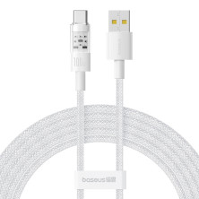 Кабель Baseus Gem Series Fast Charging Data Cable USB to Type-C 100W 20V 5A 2m Белый