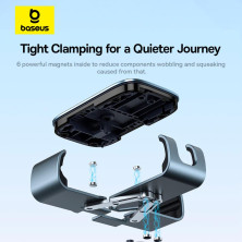 Автодержатель для телефона Baseus Metal Age3 Gravity Air Outlet Version в воздуховод Серый