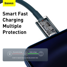 Кабель Baseus Superior Series Fast Charging Data Cable Type-C to Lightning PD 20W 1m Синій