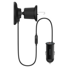 Беспроводное автомобильное зарядное устройство Baseus CW01 Magnetic Wireless Charging Car Mount Claw 40W с функцией MagSafe и Qi 15W+Type-C 25W Черный