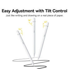 Стілус для iPad Baseus Writing 2 Series Plug-Type iP Active Wireless Version з LED індикаторами 10.5 годин Білий