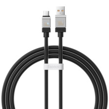Кабель Baseus CoolPlay Series Fast Charging Data Cable USB to Type-C 100W 20V 5A 1m Чорний