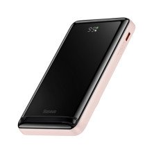 УМБ Baseus Magnetic Bracket 3in1 10000mAh 20W 3A QC3.0+PD3.0 с Беспроводной зарядкой Qi 15W Розовый