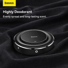 Ароматизатор в машину Baseus Metal Fabric Aroma Holder и 4 арома-картриджа Черный