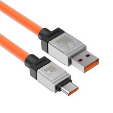Кабель Baseus CoolPlay Series Fast Charging Data Cable USB to Type-C 100W 20V 5A 2m Помаранчевий