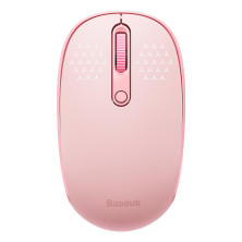 Беспроводная мышка Baseus F01B Tri-Mode Wireless Mouse 2.4G/BT1+BT2 800-1200-1600dpi Розовый