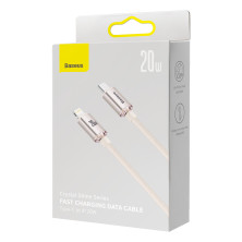 Кабель Baseus Crystal Shine Series Fast Charging Data Cable Type-C to Lightning PD 20W 1.2m Розовый