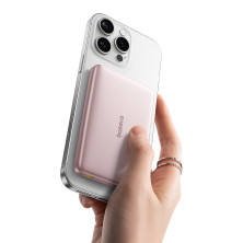 УМБ Baseus PicoGo AM41 Ultra-Slim Qi2 Magnetic 10000mAh 27W QC3.0+PD3.0 з функцією MagSafe и Qi2 15W Рожевий