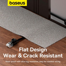 Кабель Baseus High Speed CAT6 RJ45 Gigabit Network Cable Ethernet Плоский 12m Черный