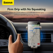 Бездротовий автомобільний зарядний пристрій Baseus Stable Gravitational Wireless Charging Car Mount Pro з технологією Qi 15W Білий