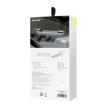 Автовизитка парковочная карта Baseus All Metal Temporary Parking Number Plate версия для двух номеров Черный