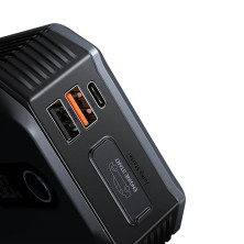 Пускозарядное устройство Бустер Baseus MAX Car Jamp Starter Super Energy 3in1 12V 20000mAh 2000A с функцией Павербанка 5V/3A и LED фонарика Черный