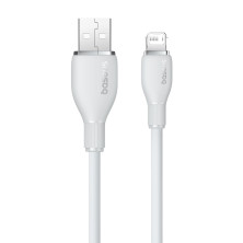 Кабель Baseus Pudding Series Fast Charging Data Cable USB to Lightning 2.4A 2m Білий