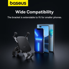 Автотримач для телефону Baseus UltraControl Mega Series Folding Screen Phone Car Mount у повітропровід Чорний