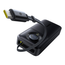 УМБ Baseus Free2Pull with Retractable Cable 20000mAh 65W з технологією QC3.0+PD3.0 та Type-C кабелем 60W Чорний