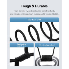 Кабель Baseus Gem Series Fast Charging Data Cable USB to Type-C 100W 20V 5A 2m Чорний