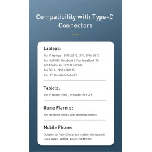 Кабель Baseus Cafule Flash Charging Data Line Cable Type-C to Type-C PD 2.0 QC 3.0 100W 20V 5A 2m Черный
