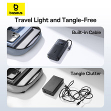 УМБ Baseus Free2Pull with Retractable Cable 20000mAh 65W з технологією QC3.0+PD3.0 та Type-C кабелем 60W Чорний