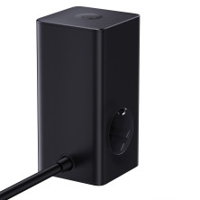 Мережевий зарядний пристрій Baseus PowerCombo Tower PowerStrip 100W 2AC+2USB+2Type-C 5A Чорний