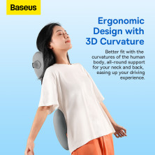 Подушка для спини Baseus ComfortRide Series Car Lumbar Сірий