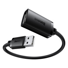 USB удлинитель Baseus AirJoy Series USB2.0 to USB2.0 Extension кабель 1.5м Черный