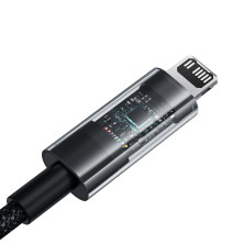 Кабель Baseus Gem Series Fast Charging Data Cable Type-C to Lightning PD 20W 2m Черный