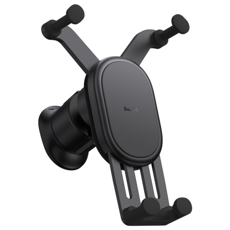 Автодержатель для телефона Baseus Stable Gravitational Car Mount Air Vent Version в воздуховод (SUWX020001) Черный