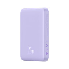 УМБ Baseus Magnetic Mini Wireless Fast Charge 2in1 10000mAh 20W 2.4A QC3.0+PD3.0 с Беспроводной зарядкой Qi 15W Фиолетовый