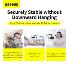 Держатель для телефона и планшета Baseus Otaku Life Rotary Adjustment Lazy Holder Серый