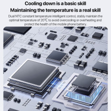 Беспроводное зарядное устройство с кулером Baseus MagPro II Series Ultra-Thin Magnetic Phone Cooler с функцией MagSafe и Qi 15W Черный