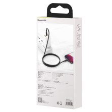 Кабель Baseus High Density Braided Fast Charging Data Cable Type-C to Lightning PD 20W 2m Черный